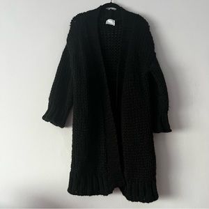 MJ WATSON Wool Alpaca Blend Chunky Knit Cardigan Small